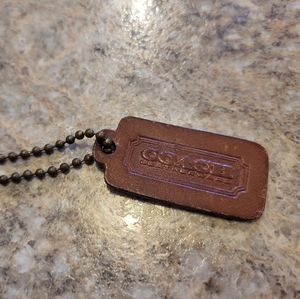 Vintage Coach One Sided Tag